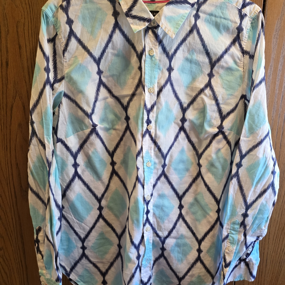 Stylish Blue and White Shirt